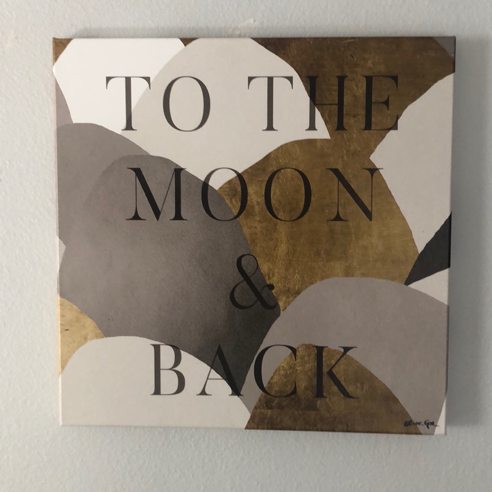 Oliver Gal Canvas Picture To The Moon and Back